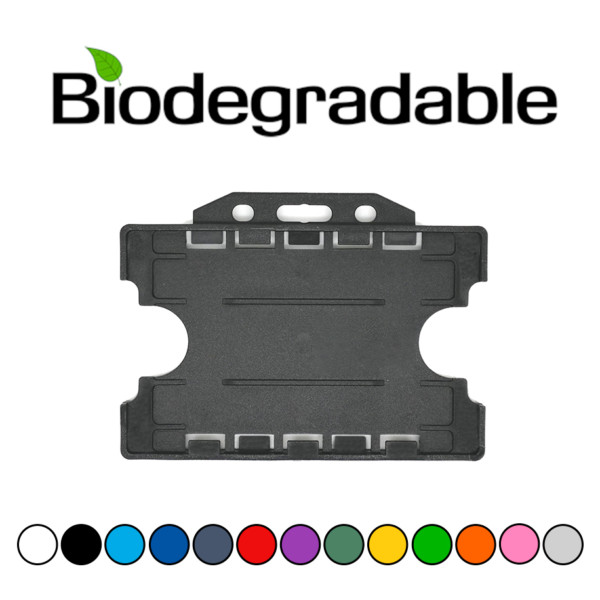 biodegrabable horizontal para dos tarjetas