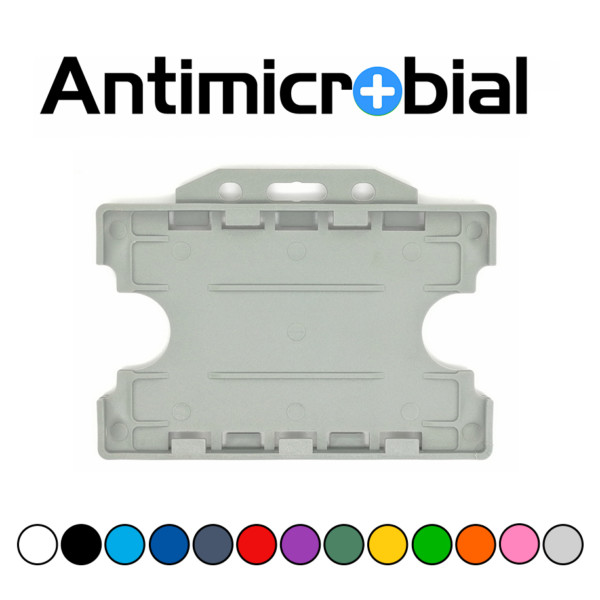 antimicrobial horizontal para dos tarjetas